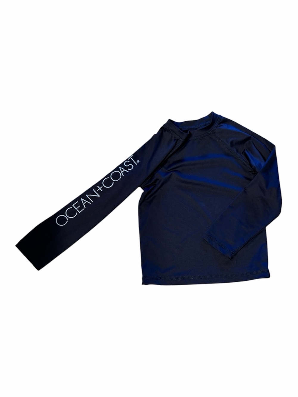Ocean + Coast Kids' Navy Long Sleeve Rash Guard swim shirt